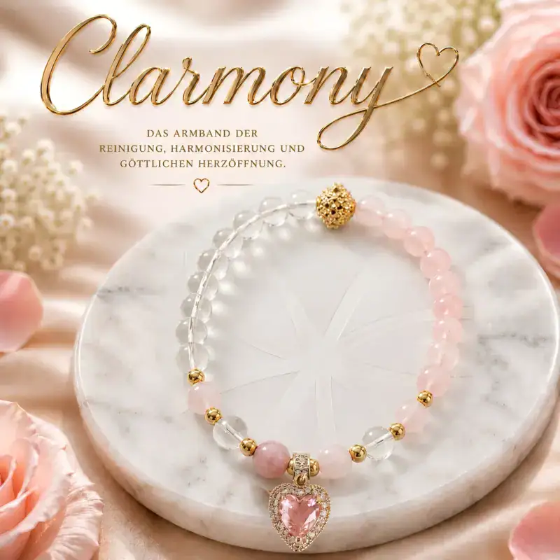 Clarmony Edelsteinarmband – Der Lichtcode der göttlichen Herzöffnung | Wo Klarheit zur Harmonie wird