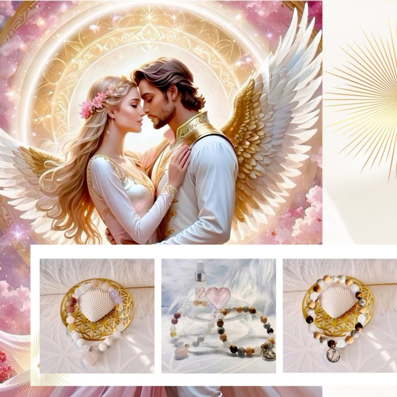 "SoulmateLove" – Das Diffuser-Armband 2er-Set für wahre Seelenverbindungen Dein Begleiter für kosmische Herzverbindungen & göttliche Liebe