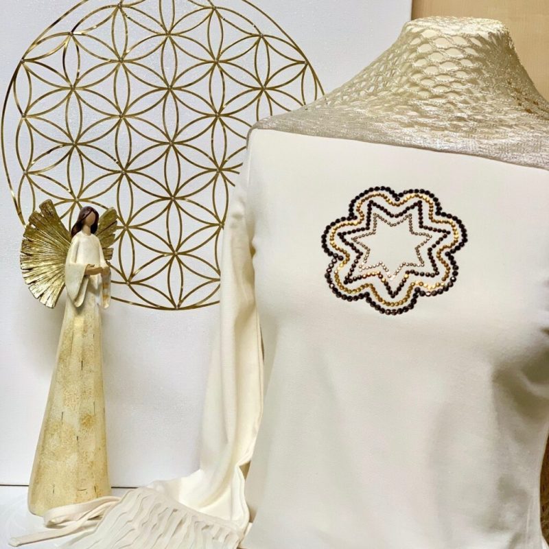 Spirituelle Kleidung – Dein individuelles Shirt mit Kristallen der Wirklichkeit & lichtvoller Energie