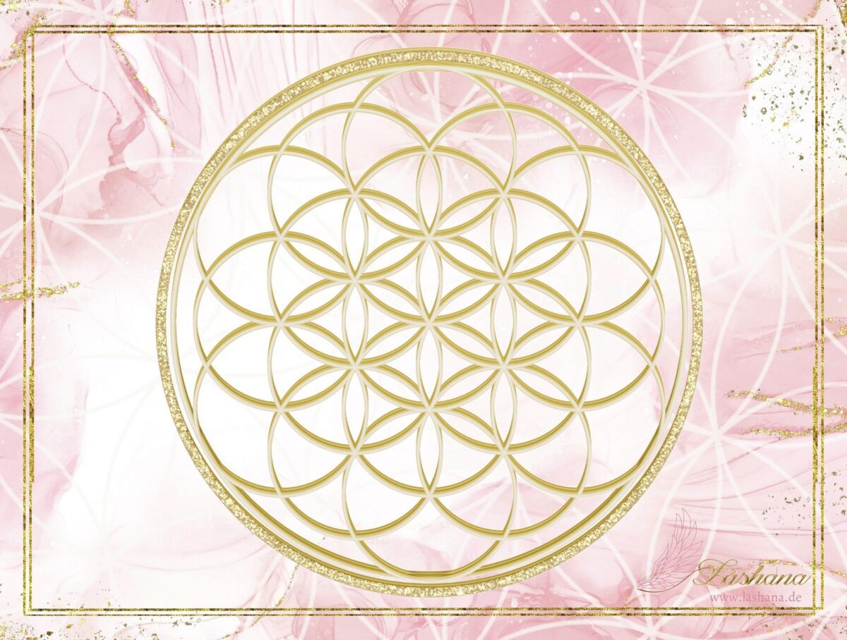 Kartenlegungstuch to-go „Flower of Life“ – vielseitig & lichtvoll – Bild 2