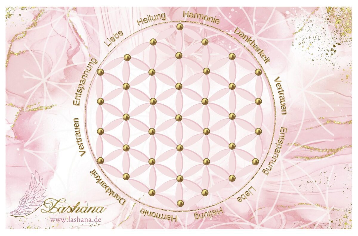 Kartenlegungstuch „Flower of Life“ – Heilige Basis für Karten, Heilung & Meditation – Bild 2