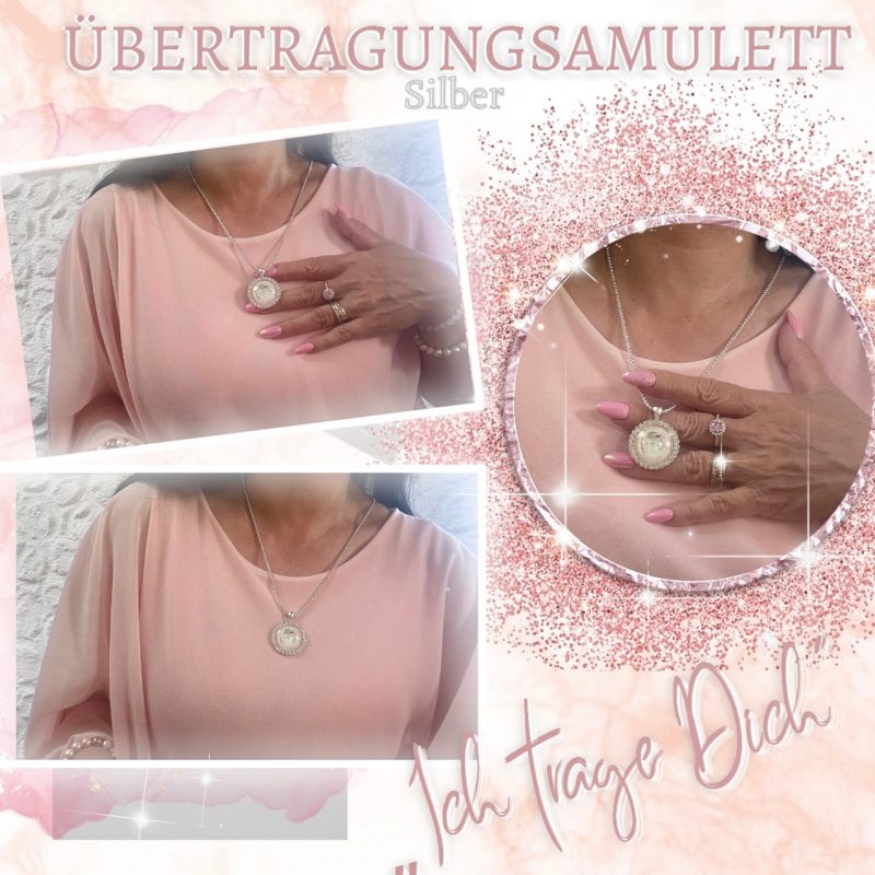 Übertragungsamulett „Ich trage Dich“ Lichtamulett zur Übertragung von Affirmationen, Heilimpulsen & Herzfrequenzen