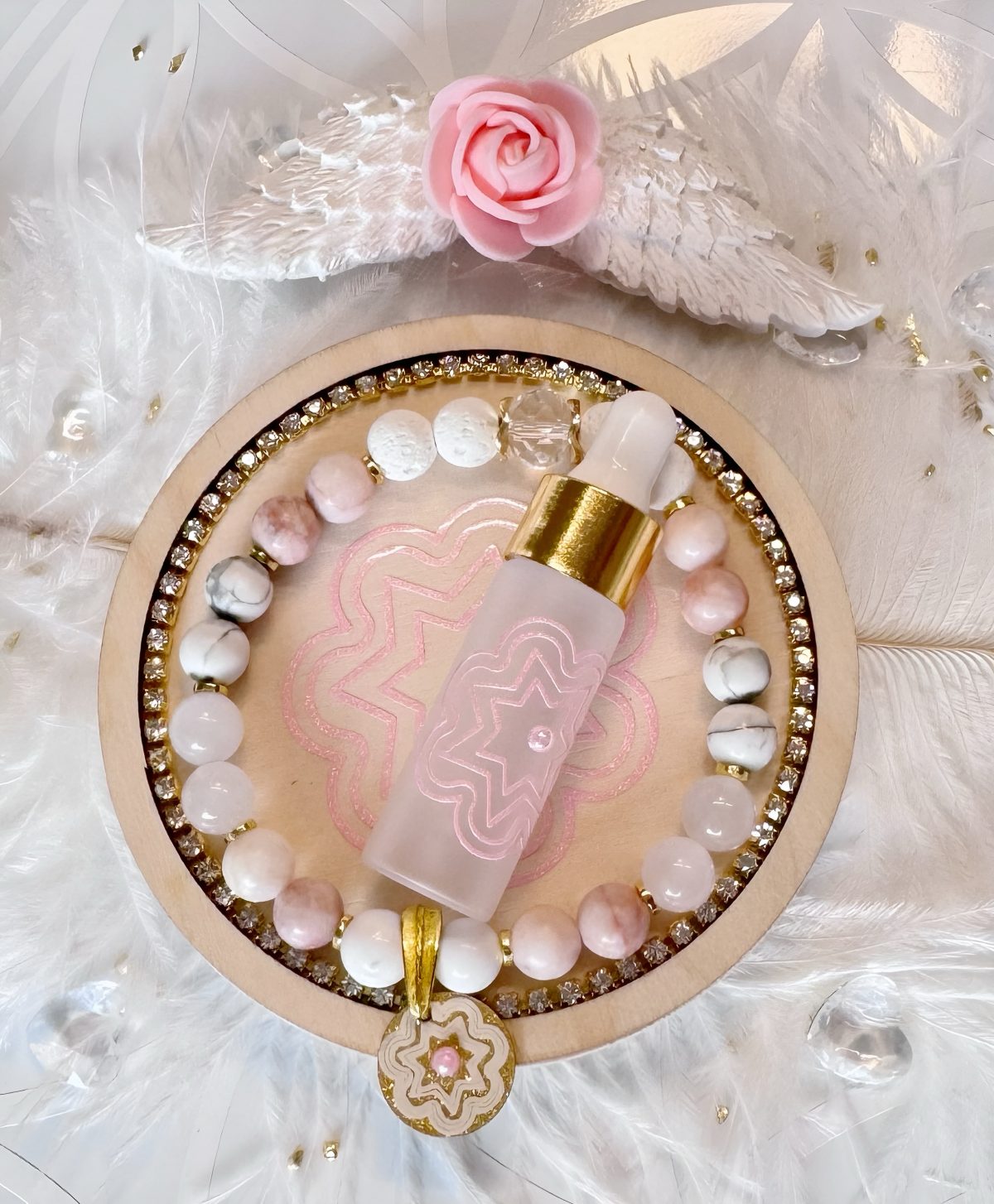 3-teiliges Sol’a’vana Set – Diffuser-Armband · Öl · Untersetzer | Göttliche Trilogie – Deine Reise ins Erwachen & Vollendung – Bild 2