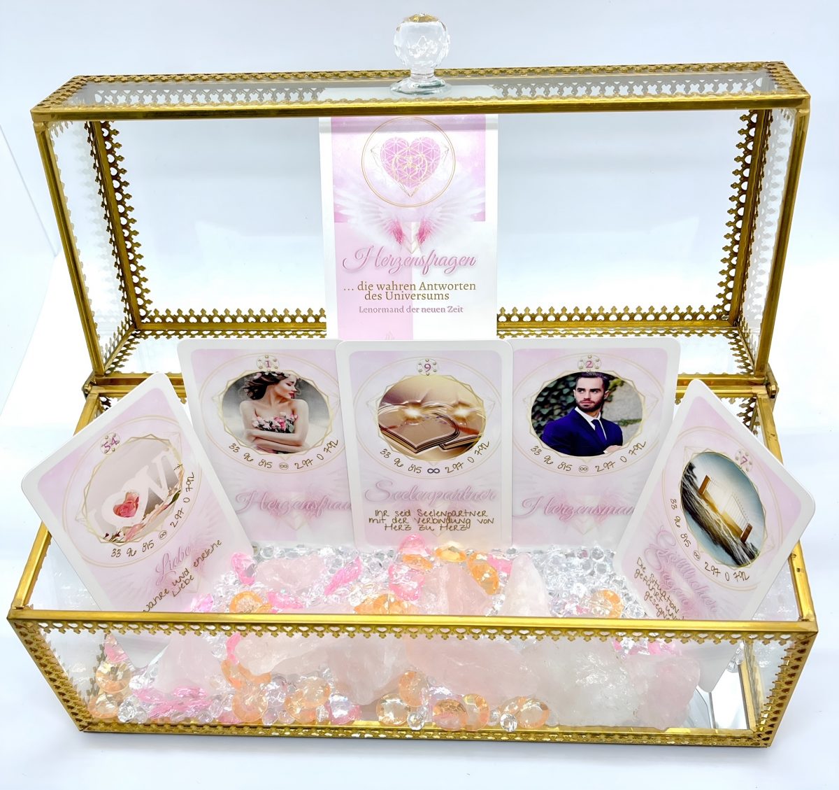 Lenormand Kartendeck der neuen Zeit - „Herzensfragen … die wahren Antworten des Universums“