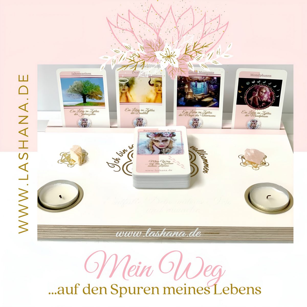 Mein Weg … auf den Spuren meines Lebens Kartendeck als lichtvoller Begleiter für deine Bewusstseinsreise – zwischen Vergangenheit, Erkenntnis & Neuausrichtung