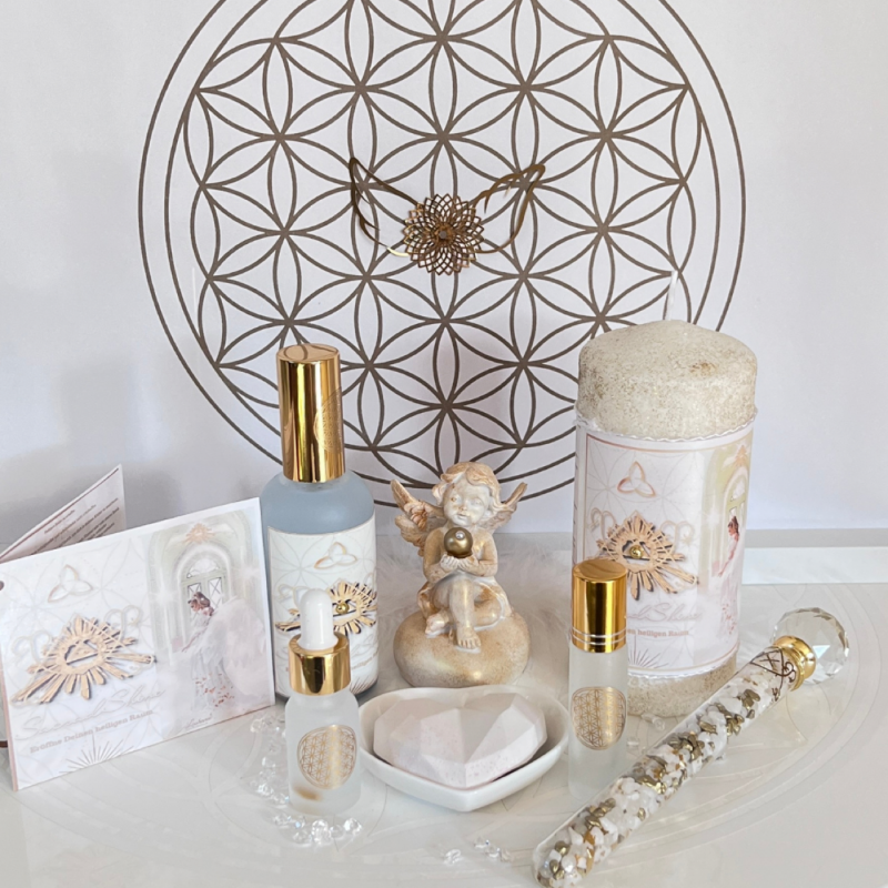 SacredShine – Lichtset zur Aktivierung deines heiligen Schutzraumes in dir und um dich - 5-teiliges Set „Sacred Shine“