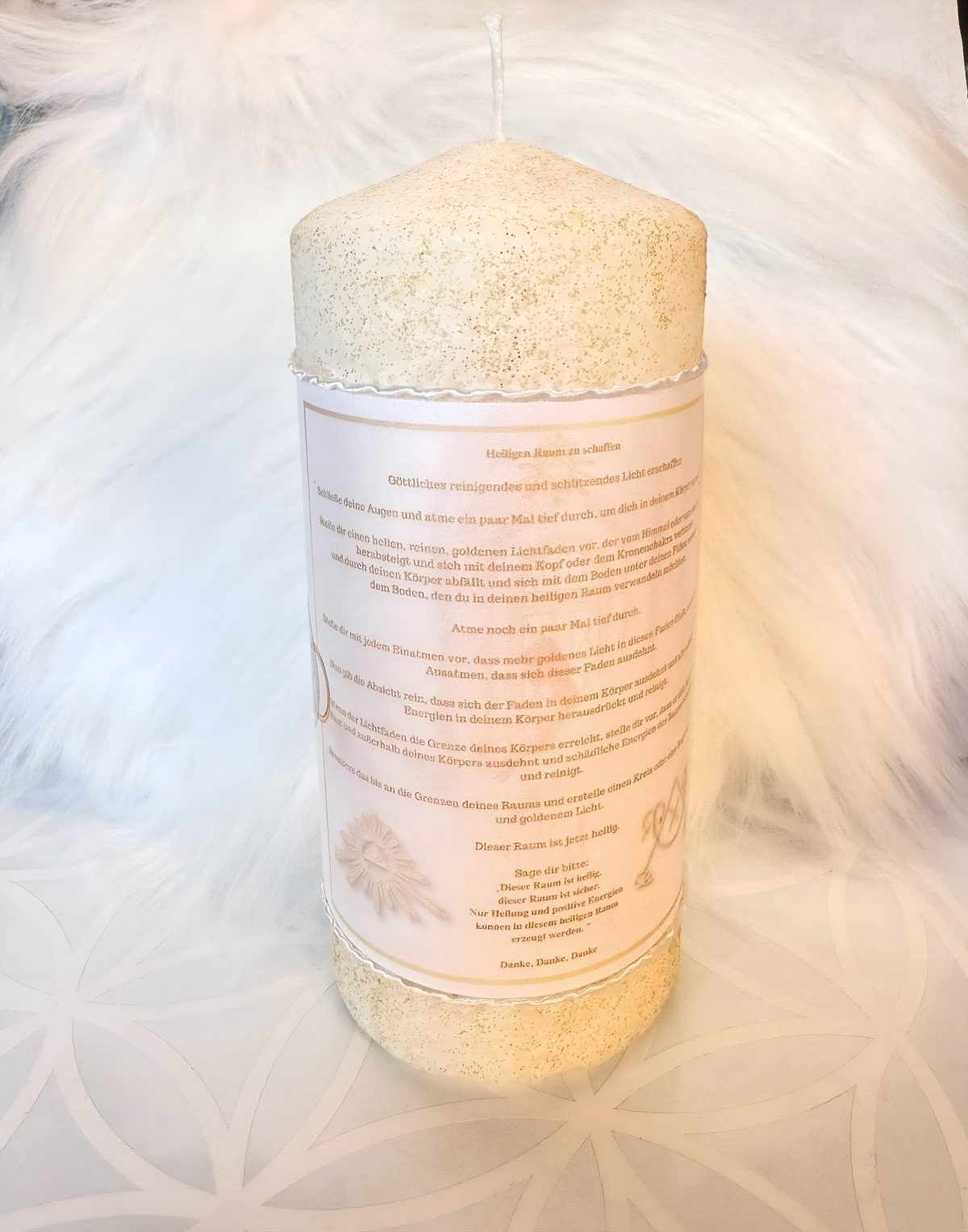SacredShine Raumkerze – Gesegneter Lichtanker für deinen heiligen Raum & lichtvolle Schutzfelder – Bild 3