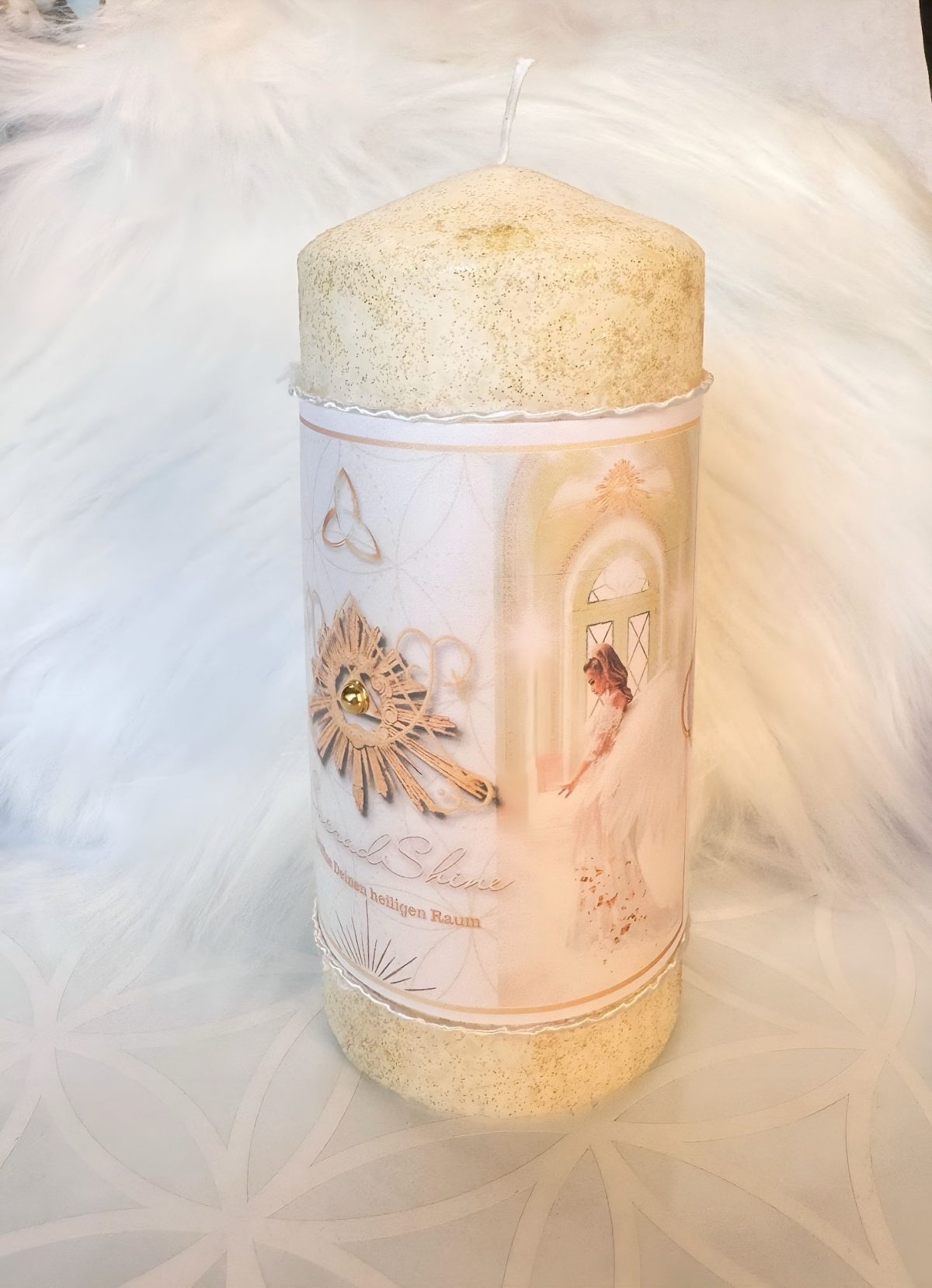 SacredShine Raumkerze – Gesegneter Lichtanker für deinen heiligen Raum & lichtvolle Schutzfelder – Bild 2