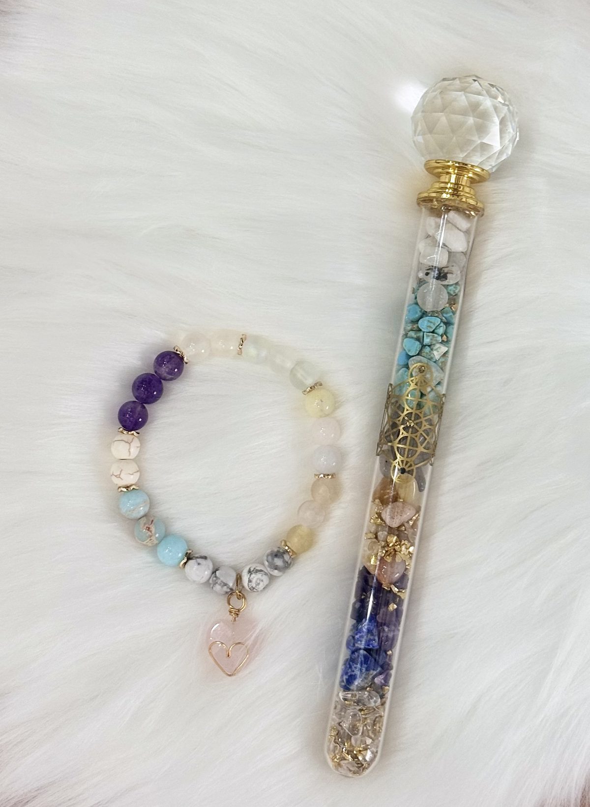 Lichtstab & Heilarmband - Schlüssel zur Akasha | 2-teiliges Channeling-Set - Lichtpfad durch das Tor der Weisheit für deine Verbindung zur Seelenbibliothek – Bild 2