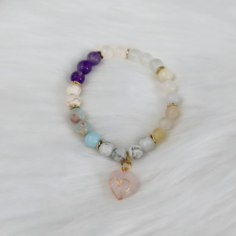 Heilarmband - Schlüssel zur Akasha – Lichtpfad durch das Tor der Weisheit für deine Verbindung zur Seelenbibliothek - 18 cm – kräftigere Handgelenke