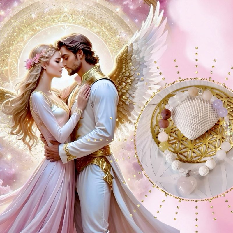 SoulmateLove – Das Diffuser-Armband Set für wahre Seelenverbindungen - Dein Begleiter für Herzöffnung, Liebe & kosmische Harmonie