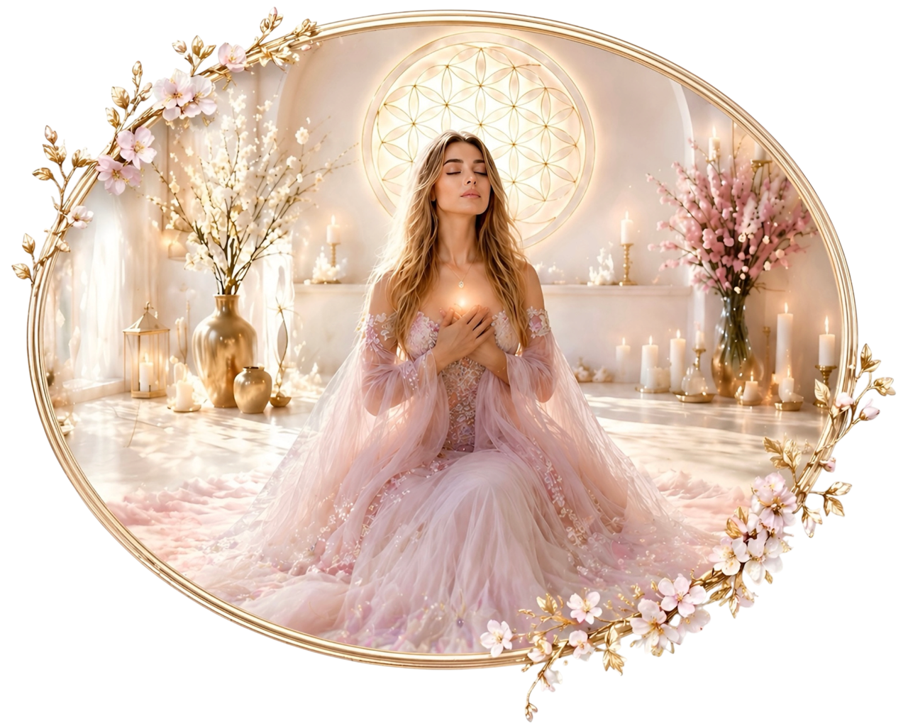 Tiefes Ankommen in Dir selbst Bild Startseite oval