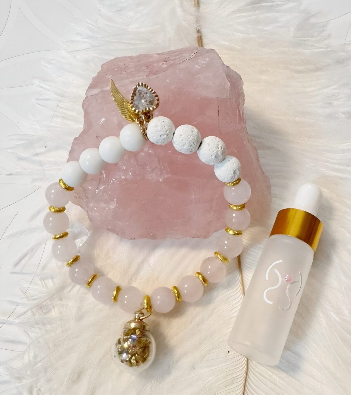 HeartWishes – Magisches Diffuser-Armband der neuen Zeit mit Kristall DEVAR - Dein lichtvoller Begleiter für Manifestation · Wunscherfüllung · göttliche Führung · Aufstieg ins Licht – Bild 3