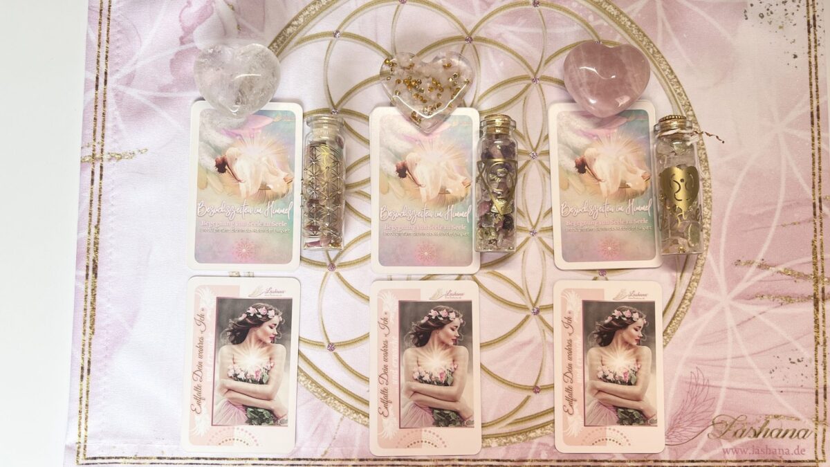 Kartenlegungstuch to-go „Flower of Life“ – vielseitig & lichtvoll – Bild 4