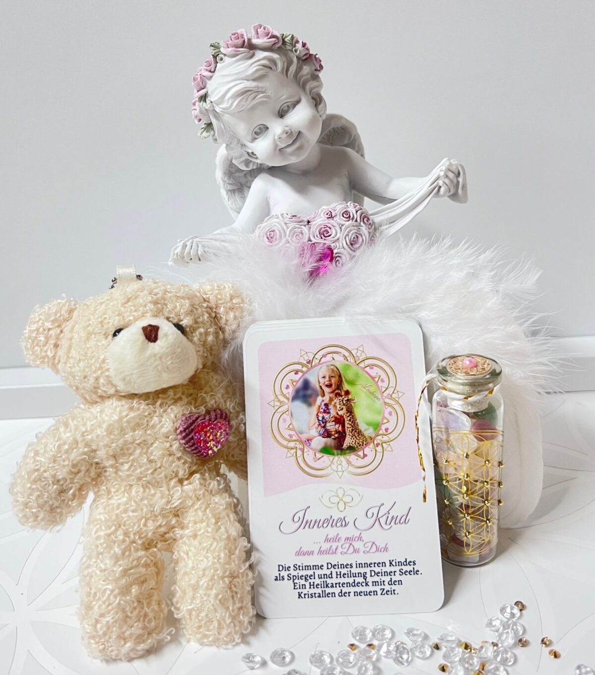 Therapeutisches 5-teiliges Heilkartenset" Inneres Kind ... heile mich, dann heilst Du Dich" – Bild 5